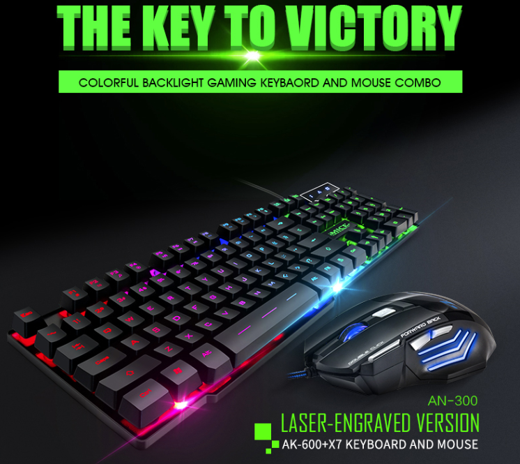 Imice An 300 X7 Usb Wired Backlit Keyboard Computer Gaming Keyboard Mouse Combo Arrow Computer Computer Store Perth Australia