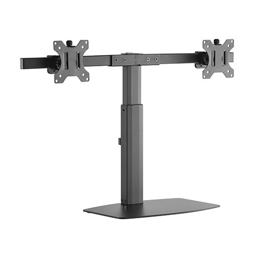 Brateck Dual Screen Pneumatic Vertical Lift Monitor Stand Fit Most 17